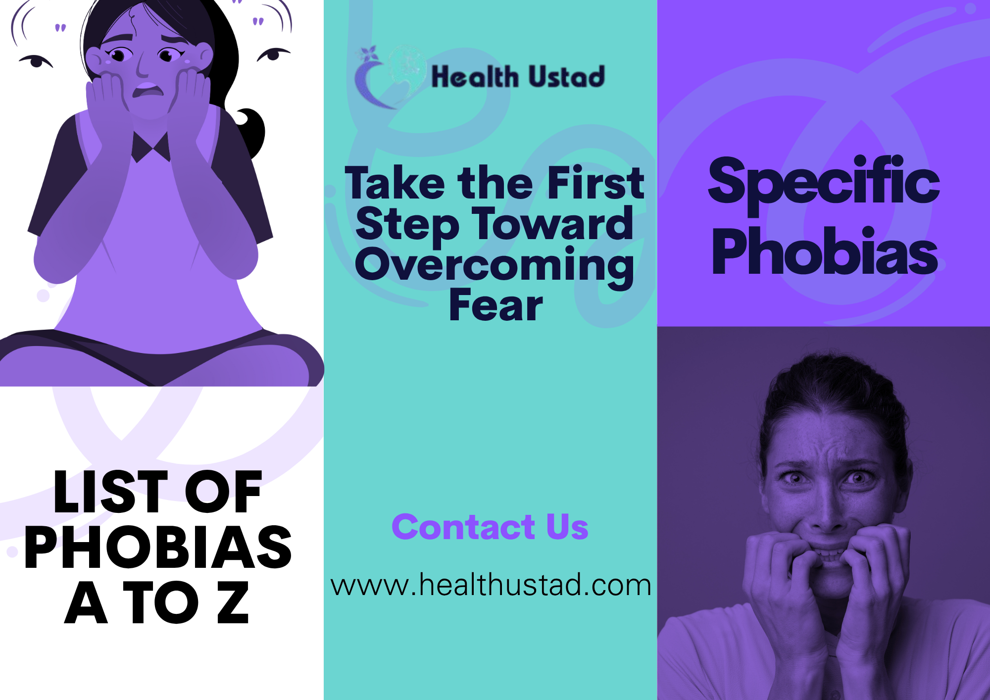 list of phobias A to Z